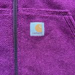 Carhartt  Womens Kentwood Fleece Hooded Jacket Full Zip Purple Small Photo 1