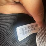 ZARA  Charcoal Ribbed Knit Sweater With Cutout Size Small NWT Photo 8