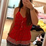 Xhilaration Printed Ruffle Romper Photo 0