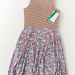 Pact Dress Womens Size Small Floral Knee Length Tank Top Pink Fit And Flare NWT Photo 0