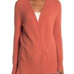 Madewell WOOL Alpaca BLEND Women's Open Front Cardigan CORAL Sweater XS Photo 2