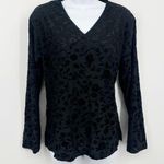 American Vintage Vintage Y2K Black Grunge Floral Shirt Size Medium Whimsical Goth Grunge Photo 0