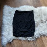 Reformation  Jemma Ruched Mini Skirt In Black Photo 4