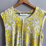 Derek Lam 10 Crosby  Yellow Grey Printed Sleeveless Tunic Dress Photo 3