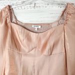 Good American NEW Rose Gold Metallic Too Tempted Corset Top, Size Medium Photo 5