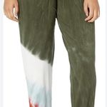 P.J. Salvage Mountain Bound Tie Dye Lounge Jogger Pants Women Olive Small NWT Photo 2