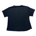 Athleta  Black‎ Rise Cropped Short Sleeve Athletic Athleisure Tee Shirt Medium Photo 1