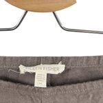 Eileen Fisher Pants Cropped Linen Side Zip Beige Tan Brown Size Medium Photo 9