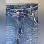 Miss Me  Women's‎ Boyfriend Capri Blue Denim Jewels Size 29x23 Embroidered Photo 1