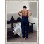 💕DOEN💕 Lady Jean ~ Ultra High Waisted Barrel Leg Rinse Wash Dark Blue 30 NWT Photo 7