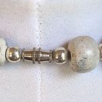 Vintage Multicolor Beaded Necklace 18" Green River Rock Boho Chic Photo 2