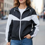 Johnny Was NWT! Calme Elements Jacket Full Zip Hoodie Windbreaker - Size XL Photo 0