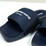 Alexander Wang Logo Pool Slides Uniform Blue EU 39 40 NEW 30221S059 Photo 14