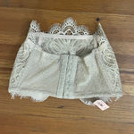 Dobreva Beige Lace Bandeau Bustier Strapless Bra Womens Size 32DD NEW Underwire Tan Photo 5