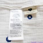 Madewell NEW‎  Embroidered Lightspun Wide-Neck Cuffed-Sleeve Top, XS Photo 13