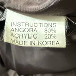 Vintage Angora Beaded Cardigan Korea 80% Angora L/XL Brown Photo 8