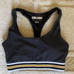 Forever 21 Black And White Striped Sports Bra   Photo 0