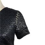 Diane Von Furstenberg  Black Lace Shimmer Cindy Cocktail Dress Evening Mini 6 Photo 6