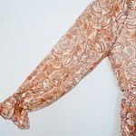 FATE. NWT Printed Highneck Long Sleeve Smocked Pullover Blouson Mini Dress Photo 3