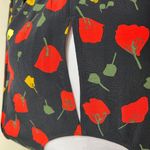 Banana Republic Blouse SMALL Rose Petal Floral Empire Waist Keyhole Long Sleeve Photo 3