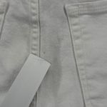 Good American White High Rise Straight Leg Frayed Hem Jeans Size 14/32 READ Photo 10