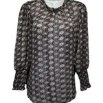maison d amelie sheer long sleeve blouse top Size M Size M Photo 0