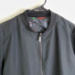 Retro Rifle Fiesta Bomber Jacket XS Black Full Zip Reversible Red Floral NWT Photo 4