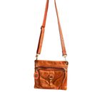 Fossil Women's Burnt Orange Leather Crossbody Bag Casual Style Photo 4