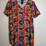 Nooworks  Andie Shirt Dress Macarena Print Photo 0