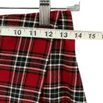 Hollister Mini Skirt S Red Tartan Plaid Ultra High Rise Schoolgirl Academia Y2K Photo 4