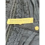 American Eagle  Babydoll Cami Smocked Women's Size Medium Blue Lace Trim Tank Top Photo 2