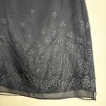 The Limited  VTG Black Sheer Overlay Skirt Paisley Floral Pattern 6 whimsygoth Photo 1