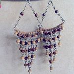 Steve Madden  Chandelier Wooden Earrings Photo 0