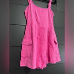 Blue Blush  One Piece Shorts Romper Backless Adjustable Straps Womens Sz S NWOT Photo 2