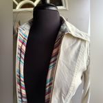 Vintage Y2K Bisou Bisou khaki zipper moto jacket, size 8 Tan Photo 2