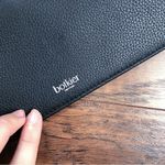 Botkier • Valentina Flap Clutch black pebbled leather envelope purse wristlet Photo 7