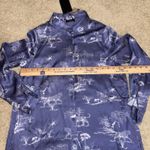 Fate Women's‎ Small Blue Safari Print Long Sleeve Shirt silky Dress with Belt Photo 6