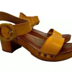 MIA Women's Slingback Wedge Sandals Yellow Tan Size 10 Casual Summer Photo 0