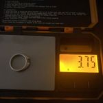 Vintage .925 Sterling Silver | Citrine Stack Ring | Band Photo 5