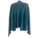 Eileen Fisher ✨ Knit Open Front Linen Blend Teal Sz XL Cardigan✨ Photo 2