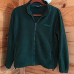 AMAZING VINTAGE FOREST GREEN EMBROIDERED IRELAND FLEECE ZIP UP PULLOVER SWEATSHIRT Size XS Photo 0