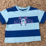 Disney Stitch Aloha striped graphic t-shirt Photo 3