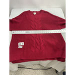 st. john's bay Womans St John’s Bay Pullover Sweater 2 X Red Long Sleeve Crewneck Photo 4