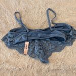 Victoria's Secret  Blue Floral Lace Festival Body By Victoria Bralette Photo 2
