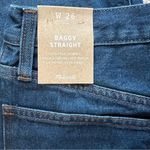 Madewell  Baggy Straight Jeans in Dark Worn Indigo Wash size 26 Photo 6