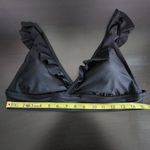Aerie Black Ruffle Bikini Top NWT Size XL Black Triangle Bikini Top Photo 7