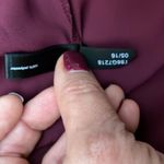 The Limited Wine Red Sleeveless Long Sheer Tank Top Keyhole with Button Back S Photo 11