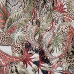 Anna And Frank Animal Print Jungle Long Sleeve Vintage Blazer Jacket Size Large Red Photo 6