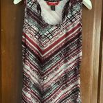 Hot Kiss  Burgundy Tone Artistic Pattern Stretched Summer Top Photo 0