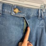 NWT Upwest Pleated Front High Waisted Denim Shorts Light Wash Size Large Blue Photo 2